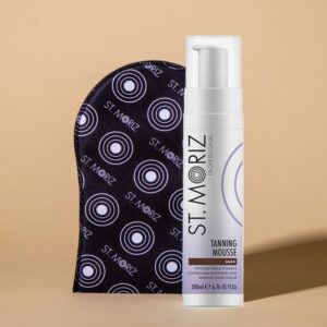 Zestaw: Rękawica do aplikacji samoopalaczny + Dark samoopalacz, ciemny